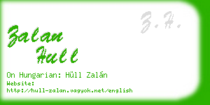 zalan hull business card