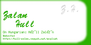 zalan hull business card